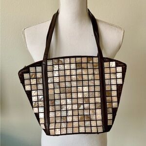 Mother of pearl sea shell handbag